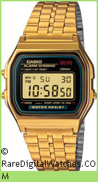 CASIO A159WGEA-1 Vintage Rare Retro Digital LCD Watch