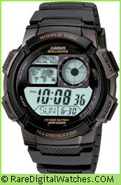 CASIO AE-1000W-1AV Vintage Rare Retro Digital LCD Watch
