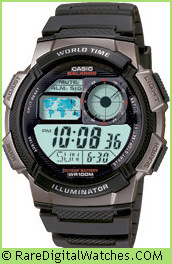 CASIO AE-1000W-1BV Vintage Rare Retro Digital LCD Watch