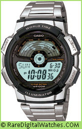CASIO AE-1100WD-1AV Vintage Rare Retro Digital LCD Watch