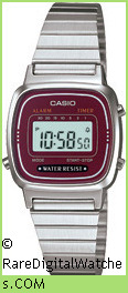 CASIO LA670WA-4 Vintage Rare Retro Digital LCD Watch