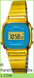 CASIO LA670WGA-2 Vintage Rare Retro Digital LCD Watch