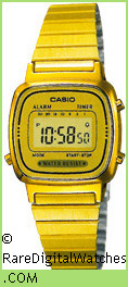 CASIO LA670WGA-9 Vintage Rare Retro Digital LCD Watch