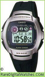 CASIO W-210-1AV Vintage Rare Retro Digital LCD Watch