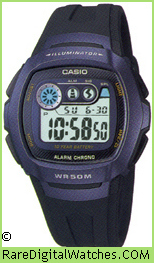 CASIO W-210-1BV Vintage Rare Retro Digital LCD Watch
