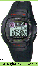 CASIO W-210-1CV Vintage Rare Retro Digital LCD Watch