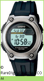 CASIO W-211-1AV Vintage Rare Retro Digital LCD Watch