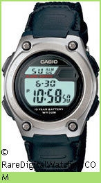 CASIO W-211B-1AV Vintage Rare Retro Digital LCD Watch