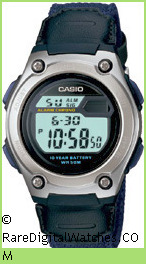 CASIO W-211B-2AV Vintage Rare Retro Digital LCD Watch