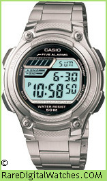 CASIO W-212HD-1AV Vintage Rare Retro Digital LCD Watch