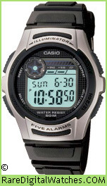 CASIO W-213-1AV Vintage Rare Retro Digital LCD Watch