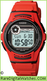 CASIO W-213-4AV Vintage Rare Retro Digital LCD Watch