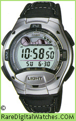CASIO W-753L-1AV Vintage Rare Retro Digital LCD Watch