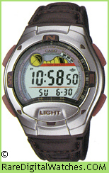 CASIO W-753L-5AV Vintage Rare Retro Digital LCD Watch