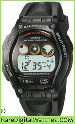 CASIO W-754H-1AV Vintage Rare Retro Digital LCD Watch