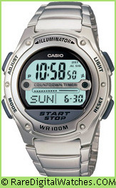 CASIO W-756D-7AV Vintage Rare Retro Digital LCD Watch