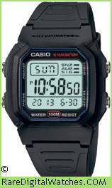 CASIO W-800H-1AV Vintage Rare Retro Digital LCD Watch