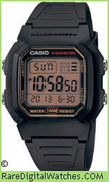 CASIO W-800HG-9AV Vintage Rare Retro Digital LCD Watch