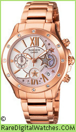 CASIO SHEEN Watch model: SHN-5508GD-7A